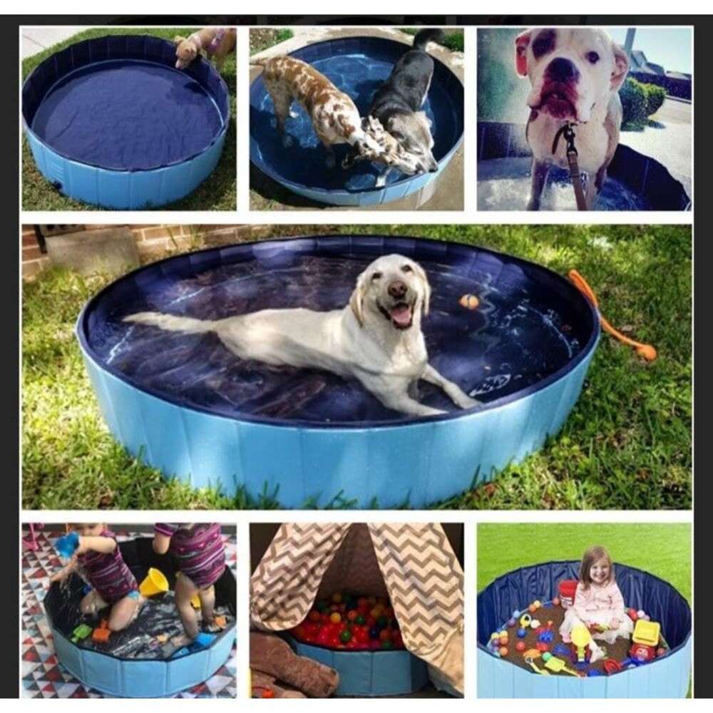 Jasonwell Foldable Dog Pet Bath Pool Collapsible Dog Pet Pool Bathing Tub